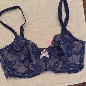 Victoria's Secret Navy Lace Bra